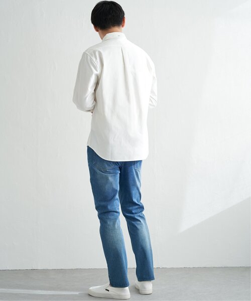 ikka（イッカ）の「【シワ軽減／吸水速乾】イージーケアオックスボタンダウンシャツ（シャツ/ブラウス・メンズ・ホワイト/ネイビー/スカイブルー/ピンク/グリーン・S/M/XL/L）」の19枚目の写真