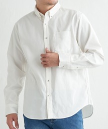 【シワ軽減／吸水速乾】イージーケアオックスボタンダウンシャツ