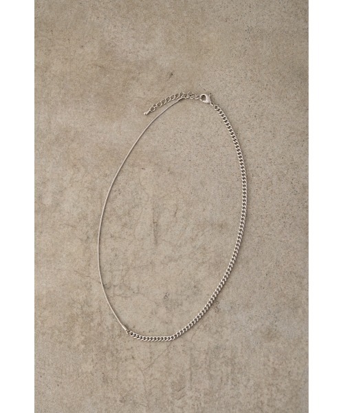 AZUL by moussy(アズールバイマウジー)の「MIXED CHAIN NECKLACE/ミックスチェーンネックレス(ネックレス・レディース・ゴールド系その他/シルバー・FREE)」の2枚目の写真