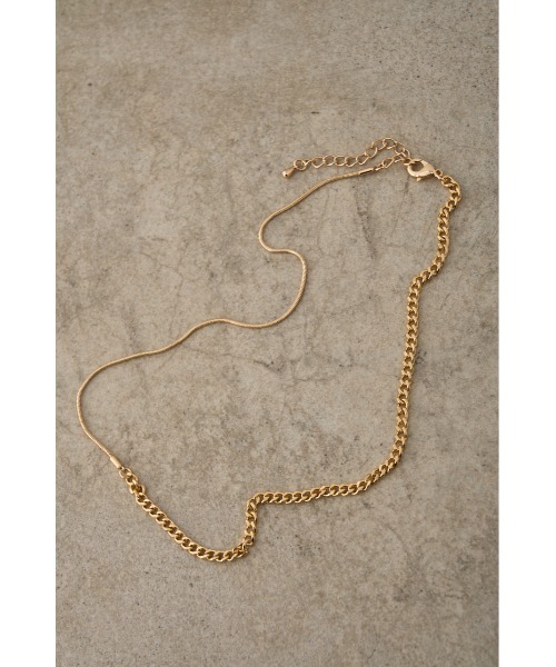 AZUL by moussy(アズールバイマウジー)の「MIXED CHAIN NECKLACE/ミックスチェーンネックレス(ネックレス・レディース・ゴールド系その他/シルバー・FREE)」の11枚目の写真
