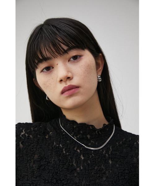 AZUL by moussy(アズールバイマウジー)の「MIXED CHAIN NECKLACE/ミックスチェーンネックレス(ネックレス・レディース・ゴールド系その他/シルバー・FREE)」の10枚目の写真