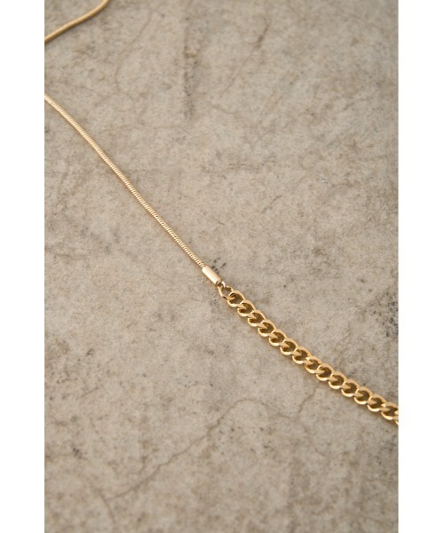 AZUL by moussy(アズールバイマウジー)の「MIXED CHAIN NECKLACE/ミックスチェーンネックレス(ネックレス・レディース・ゴールド系その他/シルバー・FREE)」の12枚目の写真