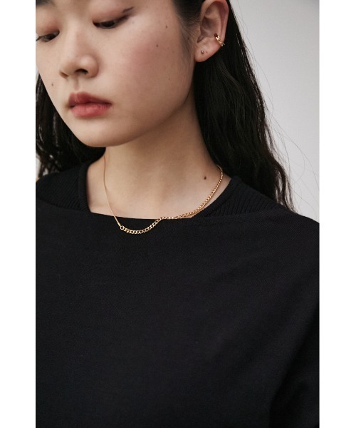 AZUL by moussy(アズールバイマウジー)の「MIXED CHAIN NECKLACE/ミックスチェーンネックレス(ネックレス・レディース・ゴールド系その他/シルバー・FREE)」の16枚目の写真