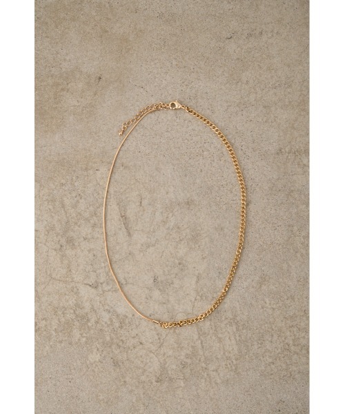 AZUL by moussy(アズールバイマウジー)の「MIXED CHAIN NECKLACE/ミックスチェーンネックレス(ネックレス・レディース・ゴールド系その他/シルバー・FREE)」の17枚目の写真