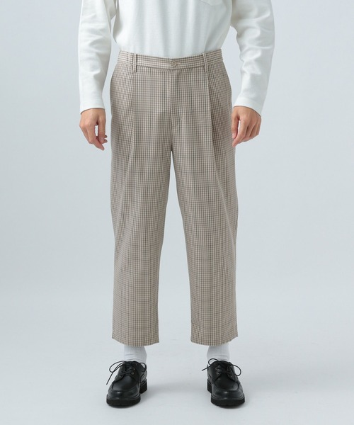 BAYFLOW(ベイフロー)の「T/Rチェッククロップドパンツ(その他パンツ・メンズ・グレー/ベージュ・MEDIUM/LARGE)」の13枚目の写真
