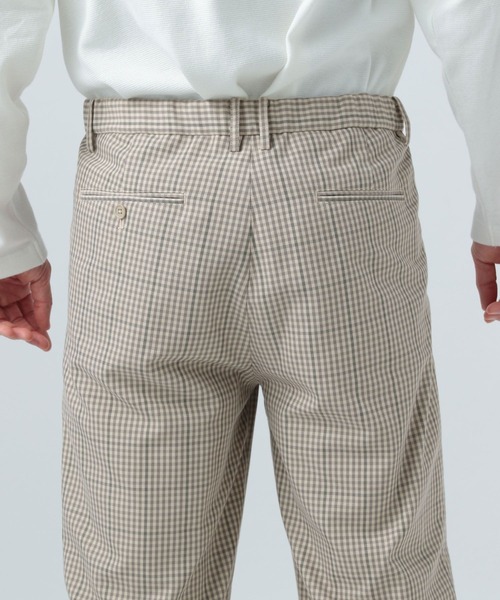 BAYFLOW(ベイフロー)の「T/Rチェッククロップドパンツ(その他パンツ・メンズ・グレー/ベージュ・MEDIUM/LARGE)」の4枚目の写真