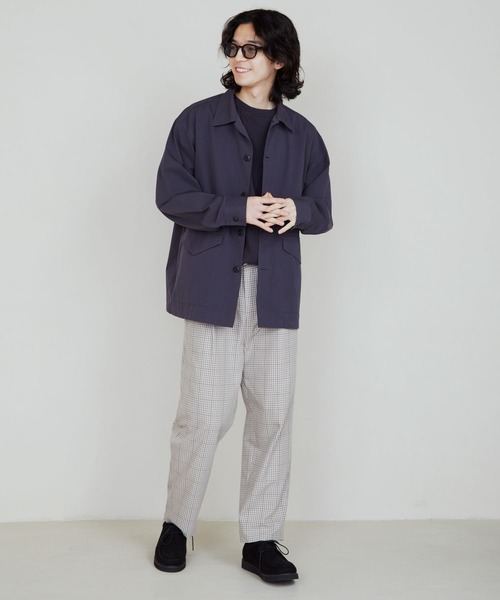 BAYFLOW(ベイフロー)の「T/Rチェッククロップドパンツ(その他パンツ・メンズ・グレー/ベージュ・MEDIUM/LARGE)」の8枚目の写真