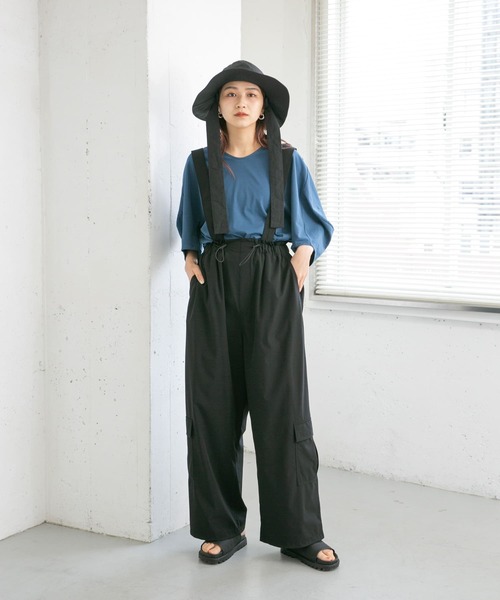 KBF(ケイビーエフ)の「リボン付きHAT(ハット・レディース・ブラック/カーキ・ONE)」の6枚目の写真