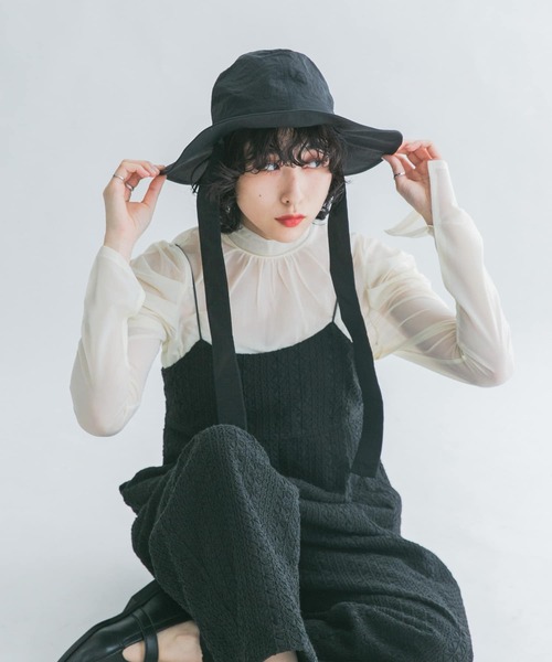 KBF(ケイビーエフ)の「リボン付きHAT(ハット・レディース・ブラック/カーキ・ONE)」の20枚目の写真