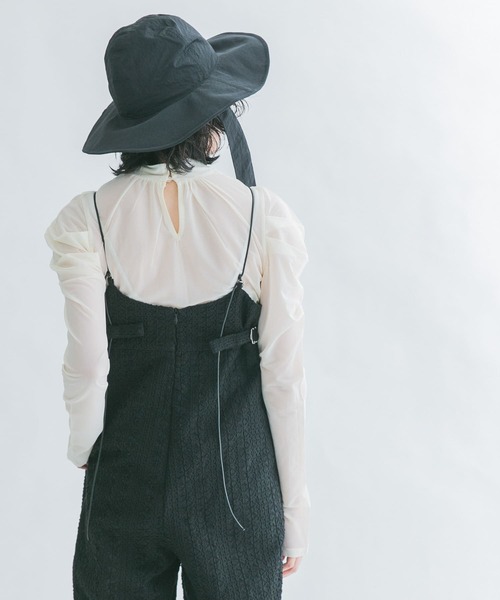 KBF(ケイビーエフ)の「リボン付きHAT(ハット・レディース・ブラック/カーキ・ONE)」の14枚目の写真