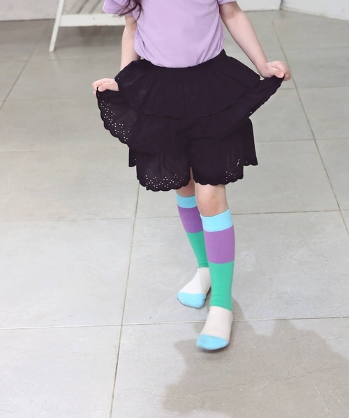 Rora(ローラ)の「メイ ニーハイソックス 2colors(ソックス/靴下・キッズ・オレンジ/グリーン・18-20cm/20-22cm/16-18cm)」の18枚目の写真
