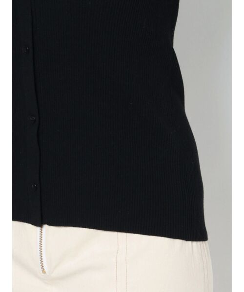 LAGUNAMOON（ラグナムーン）の「シャツカラードッキングニットプルオーバー（ニット/セーター・レディース・アイボリー/ブラック/モカ・FREE）」の12枚目の写真