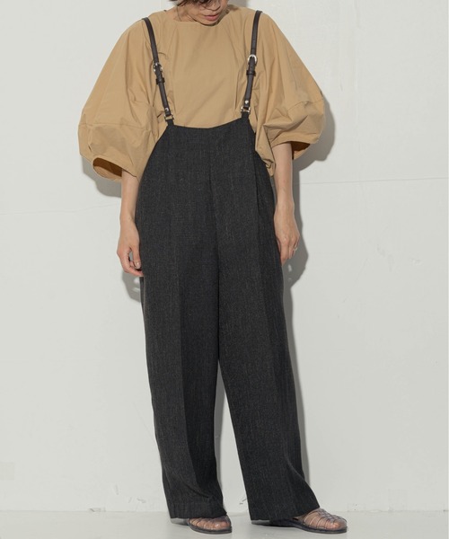 ottilie（オティーリエ）の「ottilie タックボリューム袖チュニック（Tシャツ/カットソー・レディース・オフホワイト/ベージュ・FREE）」の6枚目の写真