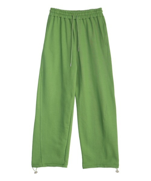 AMAIL(アマイル)の「Green tea pants(スウェットパンツ・レディース・グリーン/ブラック・FREE)」の3枚目の写真