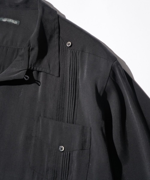 SUNNY  SPORTS（サニースポーツ）の「SUNNY SPORTS / サニースポーツ CUBAN SHIRT レーヨン キューバシャツ サマーシャツ（シャツ/ブラウス・メンズ・グリーン/ブラック/カーキ・LARGE/MEDIUM）」の19枚目の写真