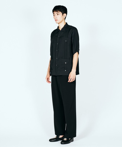 SUNNY  SPORTS（サニースポーツ）の「SUNNY SPORTS / サニースポーツ CUBAN SHIRT レーヨン キューバシャツ サマーシャツ（シャツ/ブラウス・メンズ・グリーン/ブラック/カーキ・LARGE/MEDIUM）」の8枚目の写真