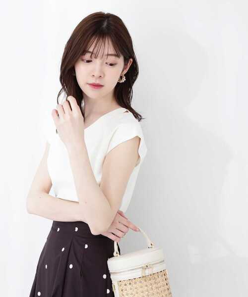 PROPORTION BODY DRESSING(プロポーションボディドレッシング)の「デコルテカットニット / 1213170502(ニット/セーター・レディース・ライトグリーン/ホワイト/ネイビー・FREE)」の13枚目の写真