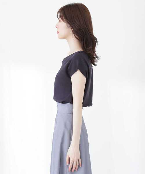 PROPORTION BODY DRESSING(プロポーションボディドレッシング)の「デコルテカットニット / 1213170502(ニット/セーター・レディース・ライトグリーン/ホワイト/ネイビー・FREE)」の21枚目の写真