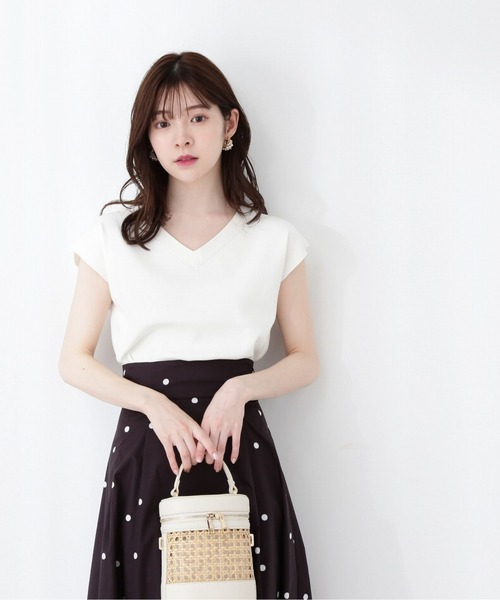 PROPORTION BODY DRESSING(プロポーションボディドレッシング)の「デコルテカットニット / 1213170502(ニット/セーター・レディース・ライトグリーン/ホワイト/ネイビー・FREE)」の5枚目の写真