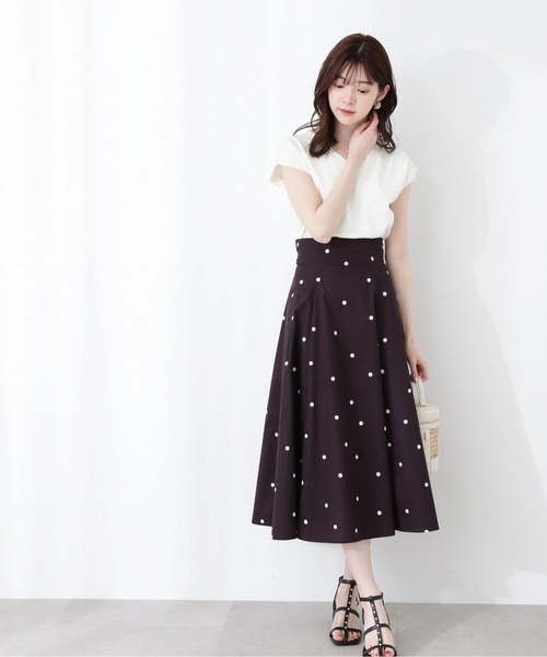 PROPORTION BODY DRESSING(プロポーションボディドレッシング)の「デコルテカットニット / 1213170502(ニット/セーター・レディース・ライトグリーン/ホワイト/ネイビー・FREE)」の6枚目の写真