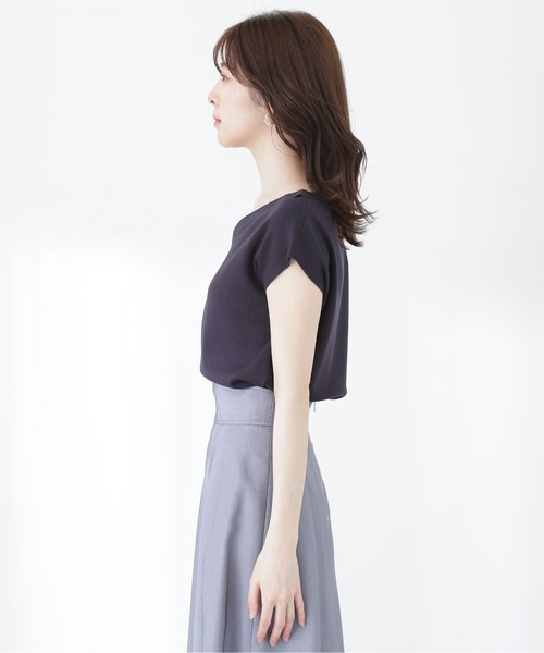 PROPORTION BODY DRESSING(プロポーションボディドレッシング)の「デコルテカットニット / 1213170502(ニット/セーター・レディース・ライトグリーン/ホワイト/ネイビー・FREE)」の9枚目の写真