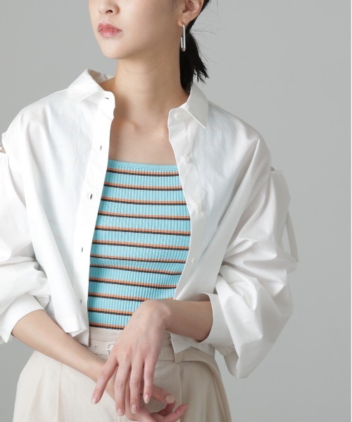 FREE'S MART(フリーズマート)の「◆マルチボーダースクエアネックタンク(タンクトップ・レディース・ブルー/ベージュ系その他・FREE)」の14枚目の写真