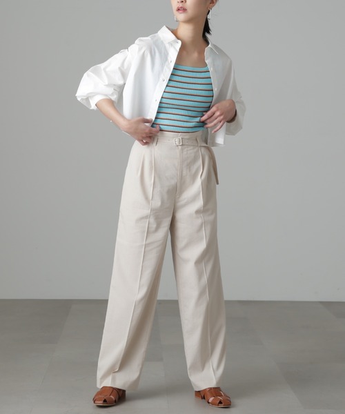 FREE'S MART(フリーズマート)の「◆マルチボーダースクエアネックタンク(タンクトップ・レディース・ブルー/ベージュ系その他・FREE)」の18枚目の写真