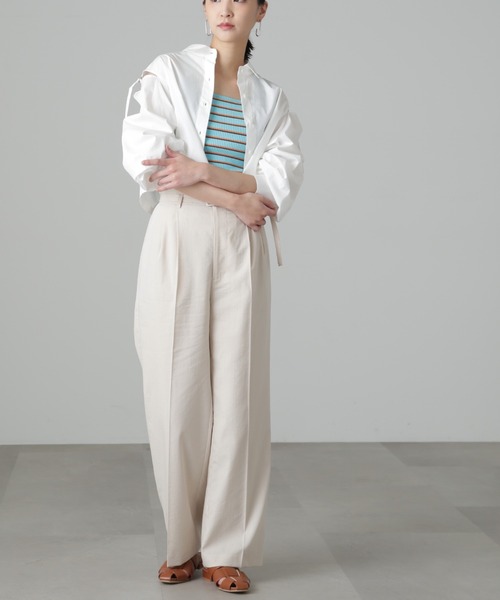 FREE'S MART(フリーズマート)の「◆マルチボーダースクエアネックタンク(タンクトップ・レディース・ブルー/ベージュ系その他・FREE)」の22枚目の写真