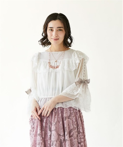 axes femme（アクシーズファム）の「パゴダスリーブ風トップス（T 