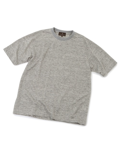 MEN'S BIGI（メンズビギ）の「リバイバルヴィンテージリネンTシャツ（Tシャツ/カットソー・メンズ・グレー/ネイビー/オレンジ・01/02/03）」の12枚目の写真