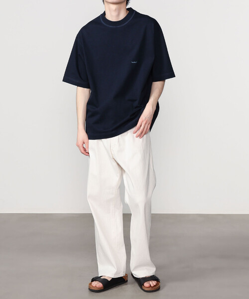 GYMPHLEX（ジムフレックス）の「Gymphlex |  ロゴ刺繍 半袖ビッグTシャツ MEN（Tシャツ/カットソー・メンズ・ネイビー/ロイヤルブルー/チャコール/オフホワイト/イエロー/グリーン・L/M）」の11枚目の写真