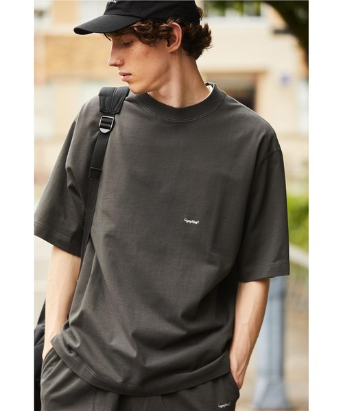 GYMPHLEX（ジムフレックス）の「Gymphlex |  ロゴ刺繍 半袖ビッグTシャツ MEN（Tシャツ/カットソー・メンズ・ネイビー/ロイヤルブルー/チャコール/オフホワイト/イエロー/グリーン・L/M）」の3枚目の写真