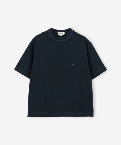 GYMPHLEX（ジムフレックス）の「Gymphlex |  ロゴ刺繍 半袖ビッグTシャツ MEN（Tシャツ/カットソー・メンズ・ネイビー/ロイヤルブルー/チャコール/オフホワイト/イエロー/グリーン・L/M）」の16枚目の写真