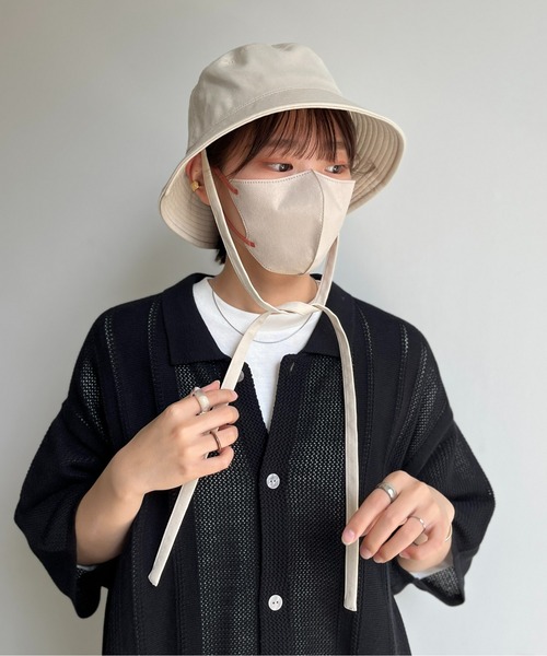 CPCM(シーピーシーエム)の「2WAYリボン付きバケハ(ハット・レディース・アイボリー/ブラック・FREE)」の9枚目の写真