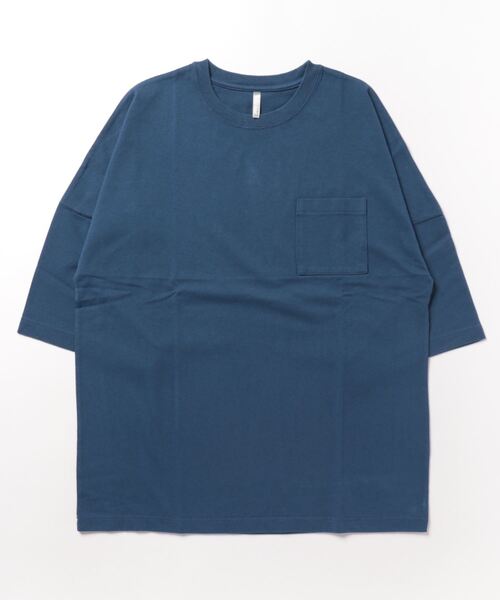 VIBGYOR(ヴィブジョー)の「ミドルウエイト天竺(BEY)(Tシャツ/カットソー・メンズ・ネイビー/ホワイト/グリーン/オレンジ系その他/ホワイト×ブラック/ブラック/エメラルド・MEDIUM/LARGE)」の6枚目の写真