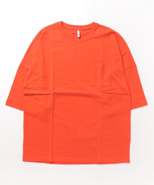 VIBGYOR(ヴィブジョー)の「ミドルウエイト天竺(BEY)(Tシャツ/カットソー・メンズ・ネイビー/ホワイト/グリーン/オレンジ系その他/ホワイト×ブラック/ブラック/エメラルド・MEDIUM/LARGE)」の7枚目の写真