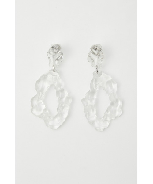 SLY（スライ）の「CLEAR DEFORMATION EARRINGS クリア ディフォーメーション イヤリング（イヤリング・レディース・グリーン/クリア・FREE）」の7枚目の写真