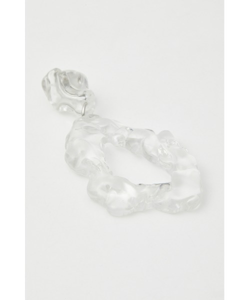 SLY（スライ）の「CLEAR DEFORMATION EARRINGS クリア ディフォーメーション イヤリング（イヤリング・レディース・グリーン/クリア・FREE）」の8枚目の写真