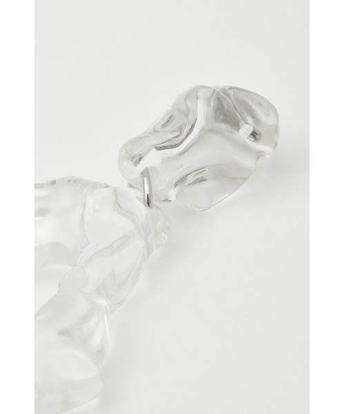 SLY（スライ）の「CLEAR DEFORMATION EARRINGS クリア ディフォーメーション イヤリング（イヤリング・レディース・グリーン/クリア・FREE）」の9枚目の写真