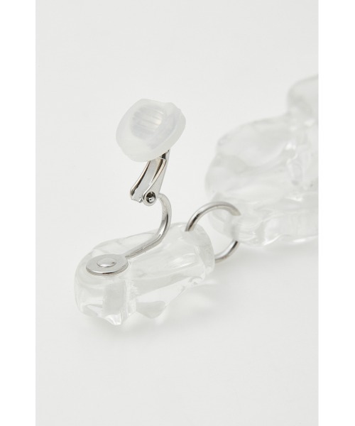 SLY（スライ）の「CLEAR DEFORMATION EARRINGS クリア ディフォーメーション イヤリング（イヤリング・レディース・グリーン/クリア・FREE）」の10枚目の写真