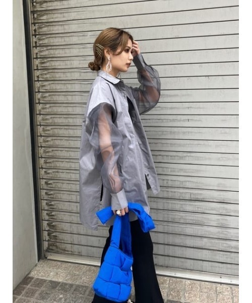 SLY（スライ）の「CLEAR DEFORMATION EARRINGS クリア ディフォーメーション イヤリング（イヤリング・レディース・グリーン/クリア・FREE）」の18枚目の写真