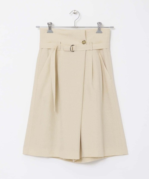 URBAN RESEARCH ROSSO WOMEN(アーバンリサーチ ロッソ)の「ミドルラップハーフパンツ(その他パンツ・レディース・ホワイト系その他/ブラウン/アイボリー・36/38)」の1枚目の写真