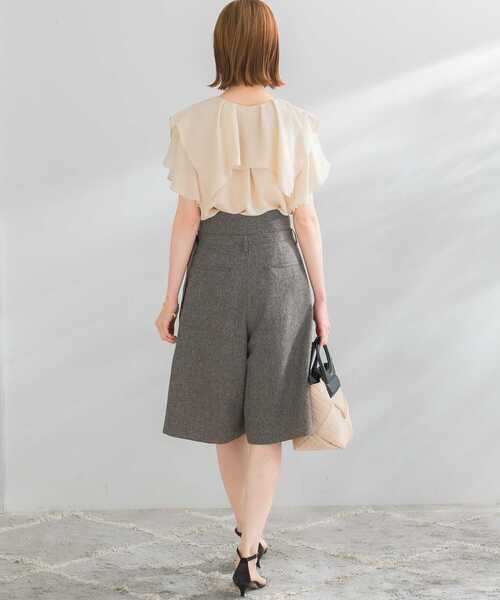 URBAN RESEARCH ROSSO WOMEN(アーバンリサーチ ロッソ)の「ミドルラップハーフパンツ(その他パンツ・レディース・ホワイト系その他/ブラウン/アイボリー・36/38)」の9枚目の写真