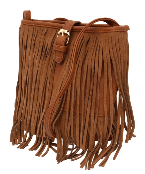 mystic（ミスティック）の「フリンジポシェット（ショルダーバッグ・レディース・キャメル/ベージュ/ピンク・ﾌﾘ-）」の11枚目の写真