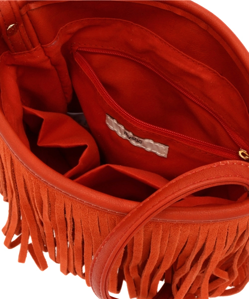 mystic（ミスティック）の「フリンジポシェット（ショルダーバッグ・レディース・キャメル/ベージュ/ピンク・ﾌﾘ-）」の10枚目の写真