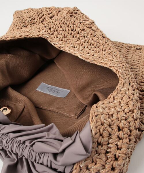 cache cache（カシュ カシュ）の「フリルワンハンドルトート（トートバッグ・レディース・ベージュ/ラベンダー/グリーン/ブラック・フリー）」の20枚目の写真