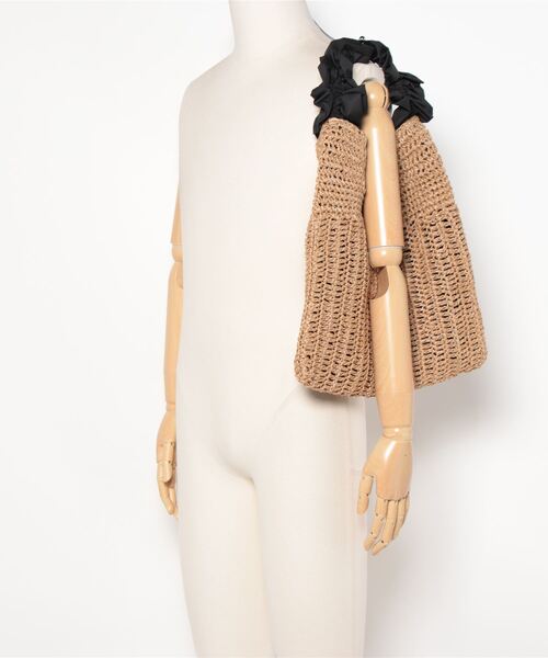 cache cache（カシュ カシュ）の「フリルワンハンドルトート（トートバッグ・レディース・ベージュ/ラベンダー/グリーン/ブラック・フリー）」の21枚目の写真