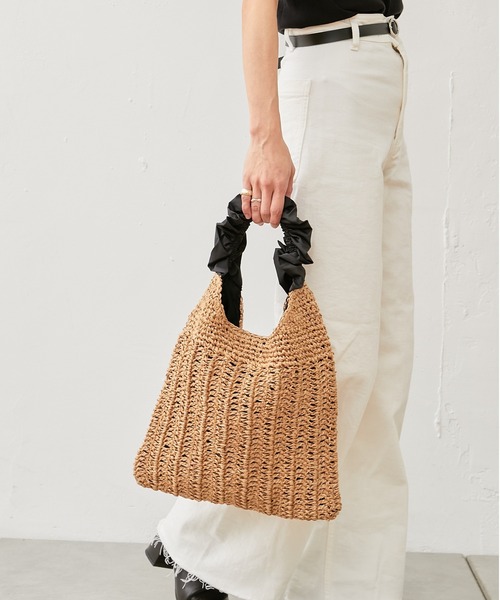 cache cache（カシュ カシュ）の「フリルワンハンドルトート（トートバッグ・レディース・ベージュ/ラベンダー/グリーン/ブラック・フリー）」の7枚目の写真