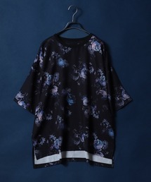 Total Pattern Print Big Silhouette Thickness Oversized T-shirt/総柄プリント ビッグシルエット とろみTシャツ セットアップ対応