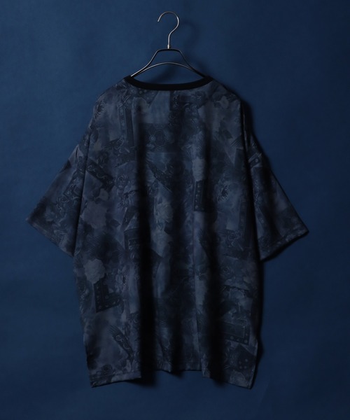 ANPAS（アンパス）の「Total Pattern Print Big Silhouette Thickness Oversized T-shirt/総柄プリント ビッグシルエット とろみTシャツ セットアップ対応（Tシャツ/カットソー・メンズ・グレー系その他/ブラック系その他3/ブラウン系その他2/ブラック系その他2/ブラウン系その他/ブラック系その他・L/M）」の16枚目の写真